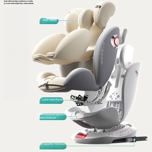 เบาะนั่งในรถยนต์สำหรับเด็ก เบาะนั่งหมุนได้ เบาะนิรภัยสำหรับเด็ก บูสเตอร์ซีท <span class=keywords><strong>ระบบ</strong></span>ยึดตรึงเด็ก 360 องศา °   เบาะนั่งหมุนได้สำหรับเด็กอายุ 0-12 ปี - Product Image 4