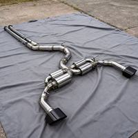 Tuyaux d'échappement Catback en acier inoxydable haute performance DZ, 1,5 mm, poli miroir, argent blanc, pour Audi RS3 8V, avec commande à distance Valvetronic