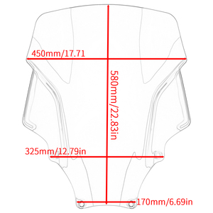 Parabrisas XXUN para Motocicleta Honda Forza NSS350 2021 2022 2023, Parabrisas Alto, Deflector de Viento para Motocicletas - Product Image 2