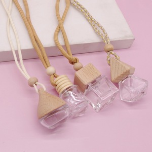 Flacon de parfum pour voiture personnalisé avec emballage en verre transparent, impression sérigraphique, bouchon en caoutchouc - Product Image 4