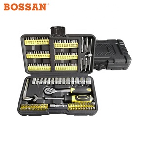 BOSSAN 2019 neue design 130 stück, hohe qualität, chrom vanadium material, bits und steckdosen werkzeug <span class=keywords><strong>set</strong></span> - Product Image 1