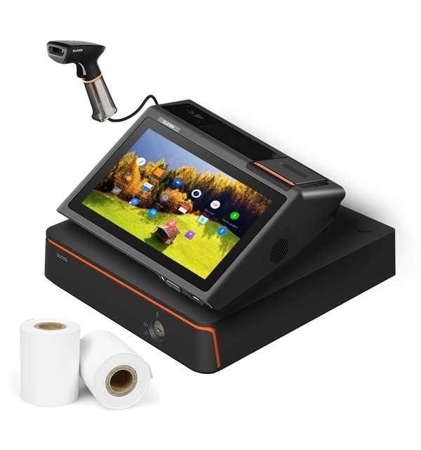 Sunmi D2 Mini 10.1" Mini Cash Register All in One Android Wi-Fi 4G BT NFC Pos System for Restaurant