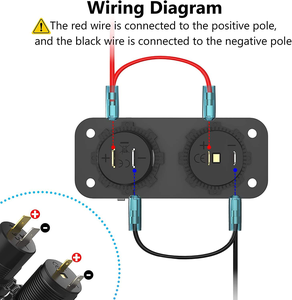 ช่องเสียบที่จุดบุหรี่ 12V, ช่องเสียบชาร์จ<span class=keywords><strong>เร็ว</strong></span> 3.0 และ PD 3.0 USB พร้อมปุ่มสวิ<span class=keywords><strong>ต</strong></span>ช์, อะแดปเ<span class=keywords><strong>ต</strong></span>อร์กันน้ำ <span class=keywords><strong>12</strong></span> โวลต์ - Product Image 4