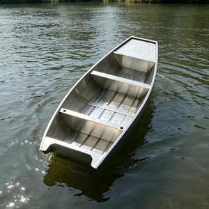 Bateau à fond plat en aluminium River Cleaning Jon Boat 5052, de 2,5 m à 4,5 m, 2,0 mm, pour la pêche, l'aquaculture et les travaux. - Product Image 2