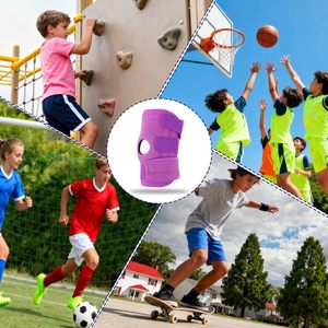 Genouillère pour enfants avec sangles réglables, stabilisateur de rotule, soutien pour jeunes, en néoprène respirant antidérapant à compression - Product Image 6