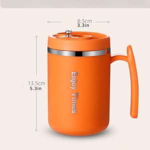 Taza de acero inoxidable con tapa e Infusor de té, taza de regalo aleatoria, taza de té de doble capa - Product Image 4