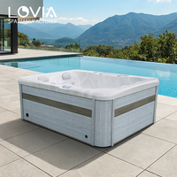 Spa de luxe extérieur pour 3 personnes, système de hydromassage, bain à remous Jakuzzi pour la maison et le jardin