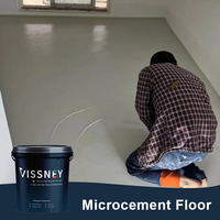 Système de revêtement et peinture pour murs et sols en microciment, prix usine Vissney