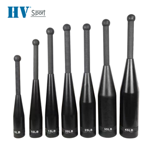 Manubri Rivestiti in Gomma per Allenamento Fisico Completo Mazze da Baseball in PU per Uomini e Donne Allenamento di Forza e Fitness - Product Image 1