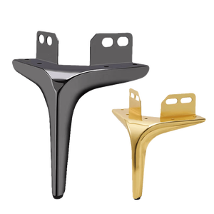 Metal <b>Bed</b> Legs <b>Black</b> Gold Color Heavy Duty Furniture Support Legs With Screws - Product Image 5