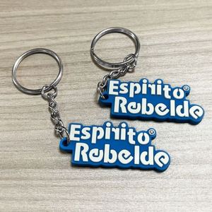 Custom Logo 2D/3D PVC Key Chain Designer Made Silicone Metal <b>Ring</b> Popular <b>Cartoon</b> Shape Soft Rubber Keychain - Product Image 4