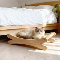 ZMaker Nouveau Lit-griffoir pour chat en sisal naturel, résistant à l'usure, anti-miettes, anti-griffures, pour usage intérieur, avec fonction chaise pour chat et poteau à griffer