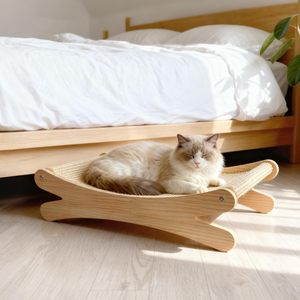 ZMaker Nova Cama Arranhador para Gatos de <span class=keywords><strong>Sisal</strong></span> para Uso Interno, Resistente ao Desgaste, Anti-fragmentos, Anti-arranhões, Cadeira para Gatos, Poste Arranhador de <span class=keywords><strong>Sisal</strong></span> Natural - Product Image 6