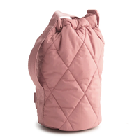 Sac bandoulière pour bouteille d'eau matelassée en diamant