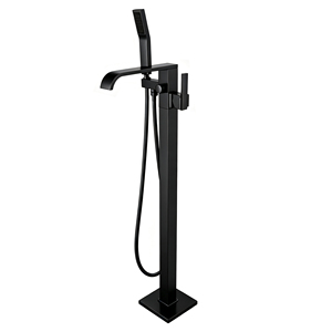 Grifo de bañera independiente monomando de latón para montaje en pared o sobre cubierta - Product Image 3