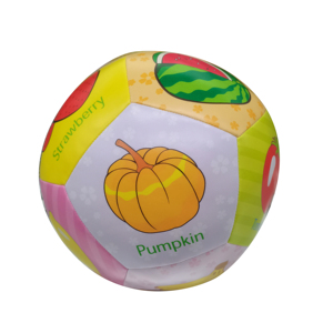 Pelota <span class=keywords><strong>de</strong></span> PU Suave <span class=keywords><strong>de</strong></span> Alta Calidad <span class=keywords><strong>de</strong></span> 20 cm con Estampado <span class=keywords><strong>de</strong></span> Frutas/Palabras, Rellena <span class=keywords><strong>de</strong></span> Algodón PP, Juguete Educativo Temprano Interactivo, Juguete Deportivo Unisex - Product Image 1