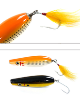 Popper 42g En Bois À La Main bascule et roulant Appât Leurre Catégorie Leurre long shot coulée de pêche appât