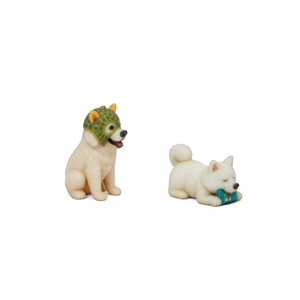 ตุ๊กตาลูกสุนัขน่ารักสร้างสรรค์ อุปกรณ์ตกแต่ง DIY สำหรับตกแต่งบ้านตุ๊กตาขนาดเล็ก รูปแบบ Great Pyrenees - ผลไม้และของเล่น - Product Image 4