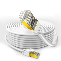 Cable Ethernet LAN CAT6A SFTP de cobre OFC, blindado metálico, par trenzado, para interiores, con conector RJ45, 1-100M, al por mayor