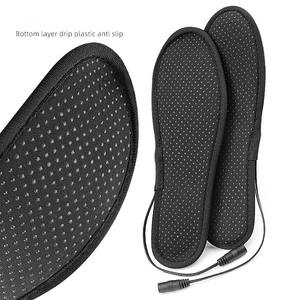 Unisex USB a temperatura controllata scarpe elettriche corte in velluto soletta riscaldante antiscivolo Comfort sportiva con soletta riscaldabile al piede - Product Image 4