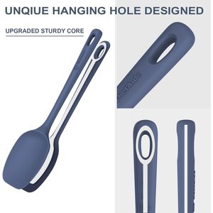 5 Piece Silicone Spatula <b>Set</b> Heat Resistant Neutral Colors Dishwasher Safe - Product Image 3