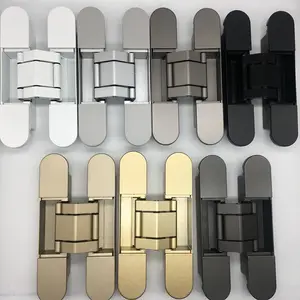 DIVINE 3D hardware de puerta invisible ajustable bisagras de acero inoxidable de alta resistencia 80KG bisagra de puerta oculta