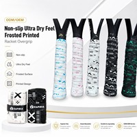 Cinta de Agarre Antideslizante para Raqueta con Logotipo Personalizado, Impresa y Esmerilada, Tipo Seco, para Tenis, Bádminton y Squash