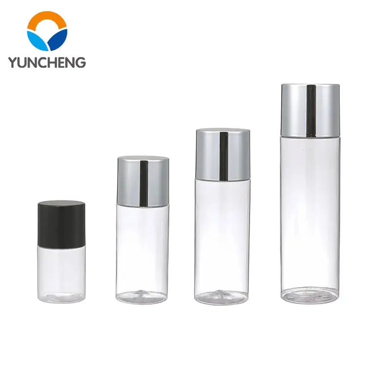 50ml 60ml 100ml 150ml 200ml transparente kosmetische Toner-Quetsch flaschen aus Kunststoff