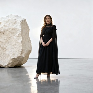 Premium Wholesale Custom High Quality Solid Color Polyester Occasion Abaya <b>Dress</b> <b>for</b> <b>Muslim</b> <b>Women</b> - Product Image 2