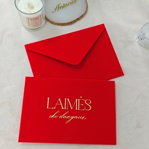 Enveloppes en velours faites à la main avec estampage à chaud doré, couleurs personnalisées, mini enveloppes luxueuses pour invitation de mariage - Product Image 1