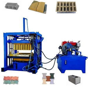 Guatemala Pflaster- und Hohlblockstein-Maschine mit Motor, Getriebe und Pumpe - Product Image 1