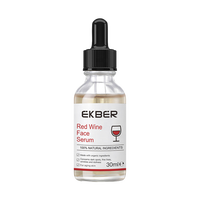 Serum Essence anggur merah Logo kustom Serum Wajah antipenuaan merah