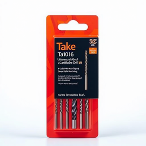 Foret universel en carbure Ttake Ta1016, 4 plaquettes de guidage, revêtement Nano TiAlN, pour usinage de trous profonds - Product Image 2