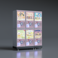 Distributeur automatique de jouets miniatures à monnayeur, alimentation électrique, construction métallique, paiement intelligent multi-mode, anglais, garantie 1 an