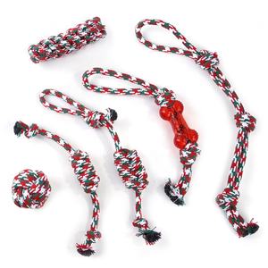 Toptan ucuz 10 paket pamuk halat köpek çiğnemek oyuncak LOGO ile 2017 moda özel karikatür squeaky pet oyuncaklar köpek için - Product Image 6