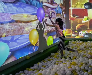 Magic Children Juegos interactivos Proyector de pared 3D Interactive Video Wall Smash Ball Proyección - Product Image 3