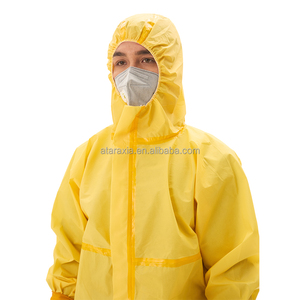 Traje de protección de materiales peligrosos desechables CE, mono contra líquidos contaminados, traje de protección química desechable - Product Image 2