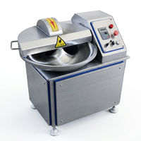 Machine à couper la viande industrielle et commerciale en acier inoxydable, 20L, vitesse variable, pour la transformation de saucisses, de boulettes de viande et de légumes