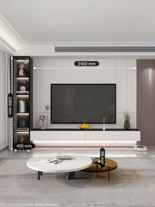 خزانة تلفزيون بتصميم حديث مع وحدة تلفزيون مع مدفأة أثاث غرفة معيشة بتصميم عصري - Product Image 2
