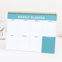 Plan d'aujourd'hui en gros planificateur hebdomadaire personnalisé bloc-notes notes autocollantes liste de tâches blocs-notes feuilles mobiles calendrier personnalisé posté