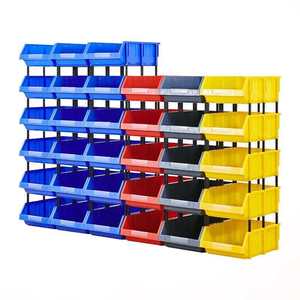 Lot de 24 bacs de rangement empilables 5x4*3 pouces, étagère autoportante à niveaux pour <span class=keywords><strong>garage</strong></span>, conteneur suspendu et empilable - Product Image 3
