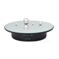 Présentoir rotatif électrique en velours intelligent à 3 vitesses de 20cm Porte-bijoux pour plateau tournant