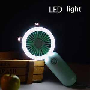 Ventilateur portable USB rechargeable pour enfants, mini-ventilateur de poche avec lumière de nuit et réglage de la vitesse - Product Image 2