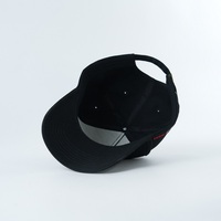 Gorra de Béisbol Personalizada de Alta Definición con Parche Tejido, Logotipo Detallado Multicolor, Gorra de Algodón Negra Estilo Dad Hat, Estructurada de 5 Paneles