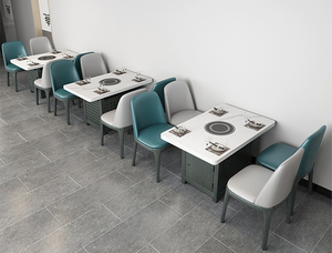 New Arrivals Restaurant Italen Restaurant <strong>Tables</strong> and Chairs Price Marble Hot <strong>Pot</strong> <strong>Table</strong> - Product Image 6