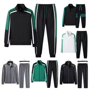 Set da Jogging sportivo Vintage da <span class=keywords><strong>uomo</strong></span> <span class=keywords><strong>Smart</strong></span> <span class=keywords><strong>Casual</strong></span> <span class=keywords><strong>abbigliamento</strong></span> Outdoor in tessuto per la stagione primaverile con motivo a stampa 3D - Product Image 1