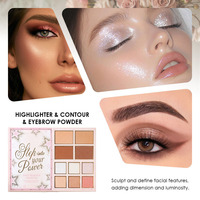 Nouveau kit de maquillage : Livre de maquillage 5 pages, kit de maquillage waterproof, fard à joues, illuminateur, contour, poudre à sourcils, rouge à lèvres liquide, maquillage des cils