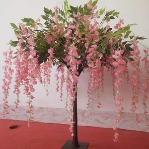 Arbre à fleurs de <span class=keywords><strong>cerisier</strong></span> artificiel de haute qualité en gros pour fabricants, grand arbre décoratif porte-bonheur pour présentation sur table - Product Image 1