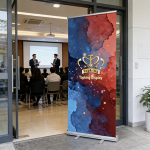 Support de bannière rétractable en aluminium, modèle Pull-up, avec système de verrouillage rapide Graphic 85x200cm, s'installe en moins de <span class=keywords><strong>5</strong></span> secondes. - Product Image 2