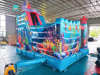 Château gonflable sous-marin, aire de jeux gonflable pour enfants, combo de saut, château de saut Meerjungfrau